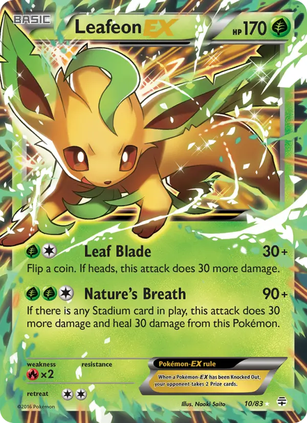 Leafeon EX, Pokémon card