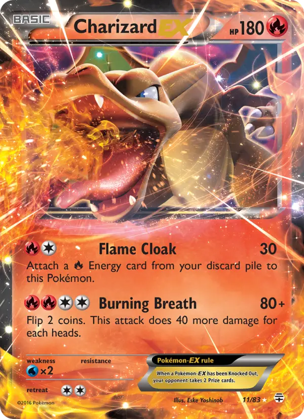Charizard EX, Pokémon card