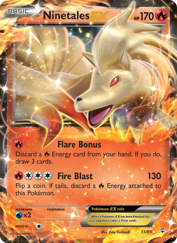 Ninetales EX, Pokémon card