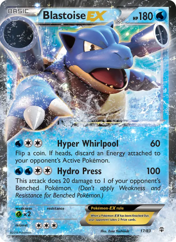 Blastoise EX, Pokémon card