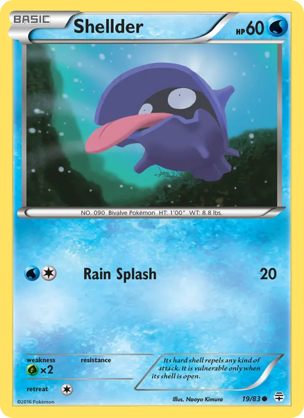 Shellder, Pokémon card