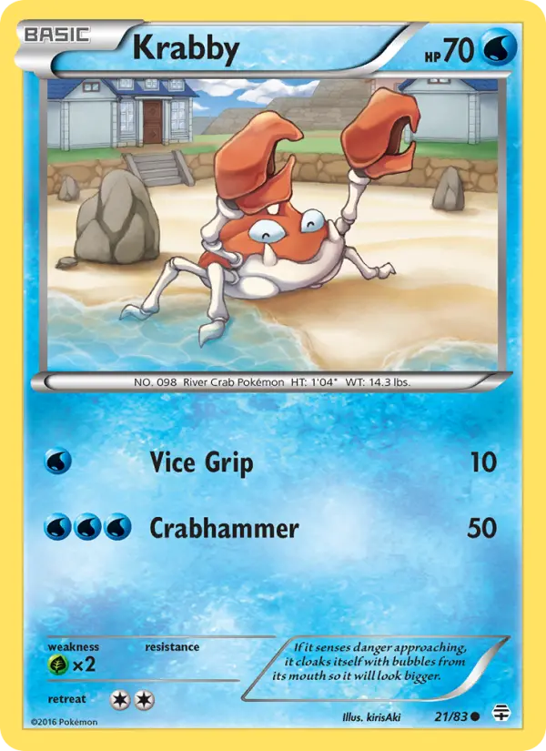 Krabby, Pokémon card