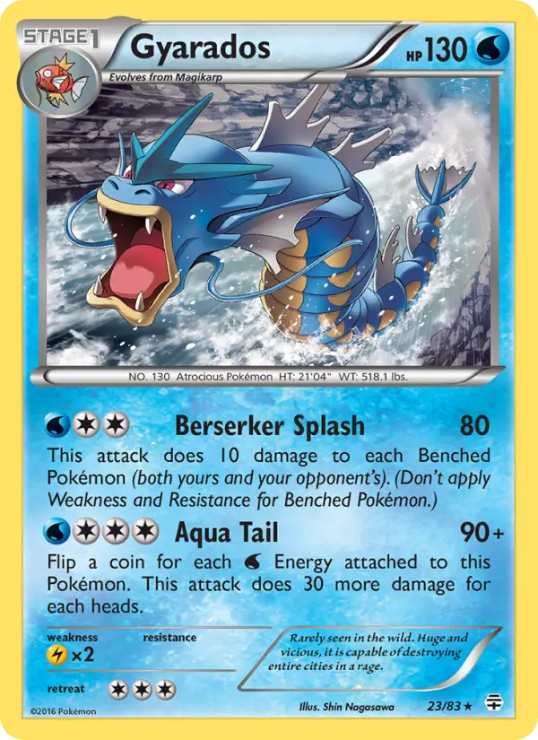Gyarados, Pokémon card