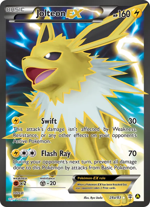 Jolteon EX, Pokémon card