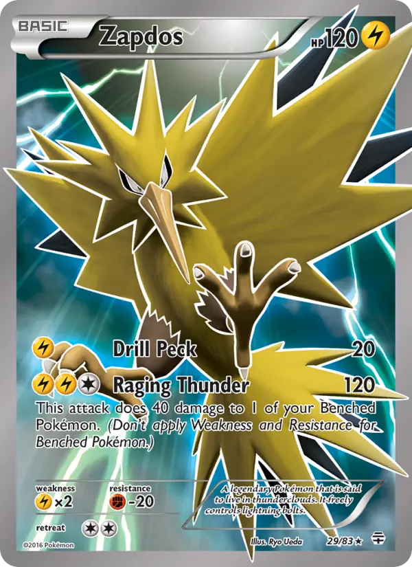 Zapdos, Pokémon card