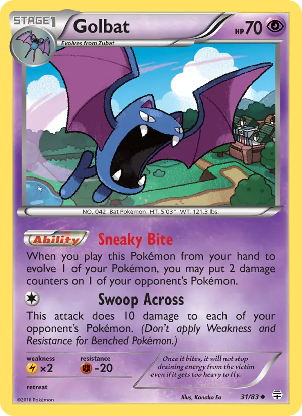 Golbat, Pokémon card