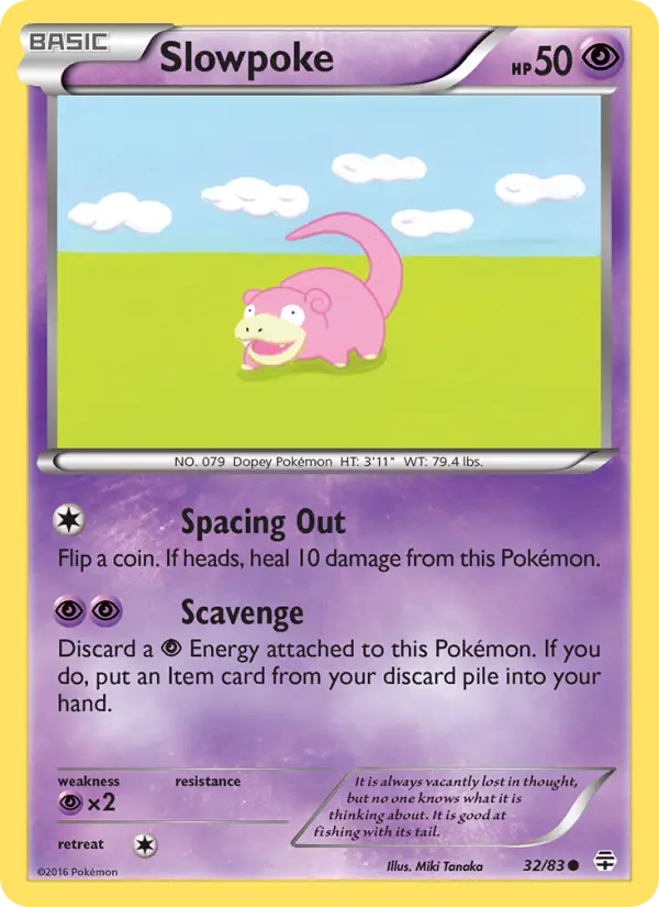 Slowpoke, Pokémon card
