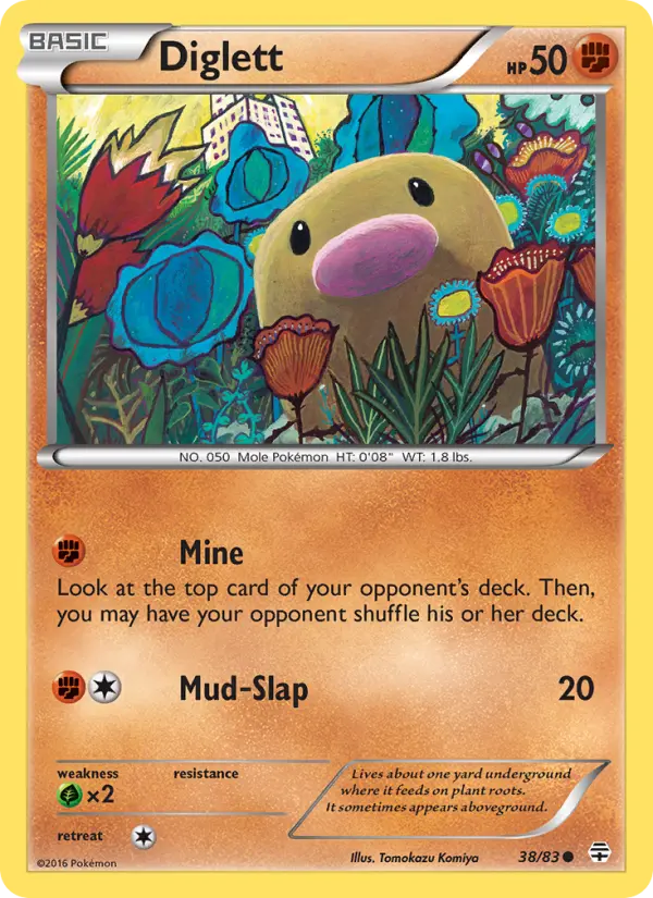 Diglett, Pokémon card