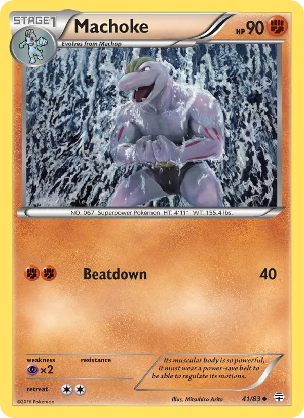 Machoke, Pokémon card