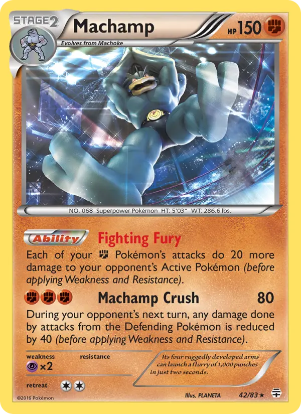 Machamp, Pokémon card