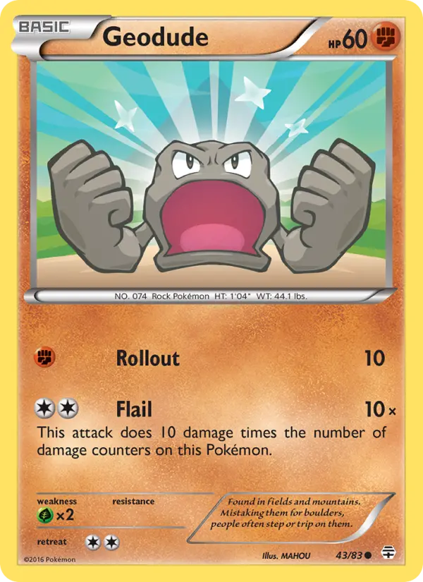 Geodude, Pokémon card