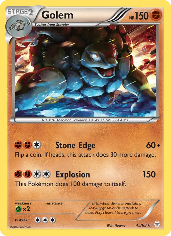 Golem, Pokémon card
