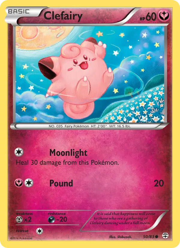 Clefairy, Pokémon card