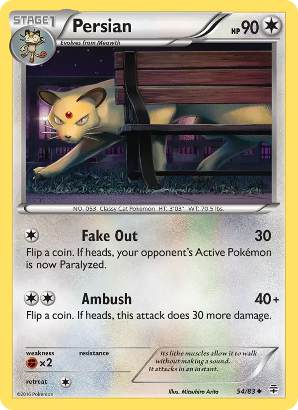 Persian, Pokémon card