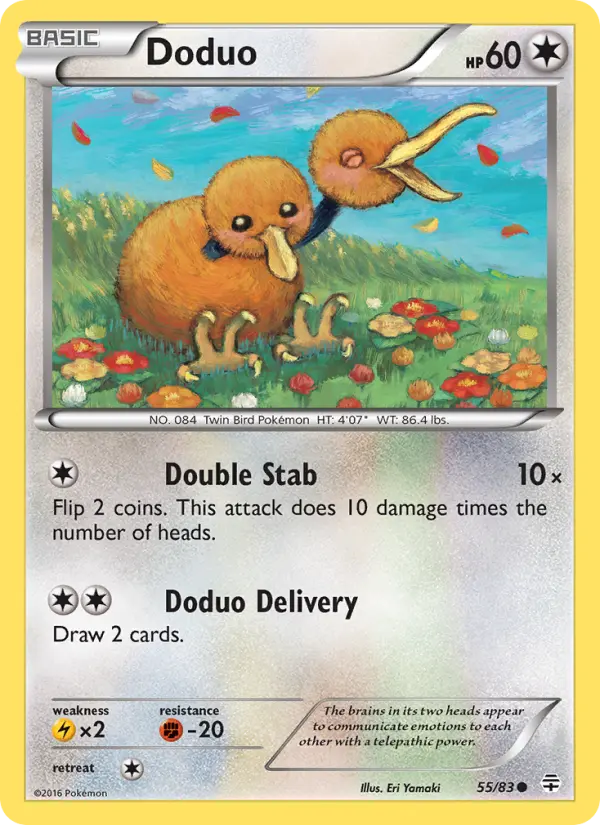 Doduo, Pokémon card