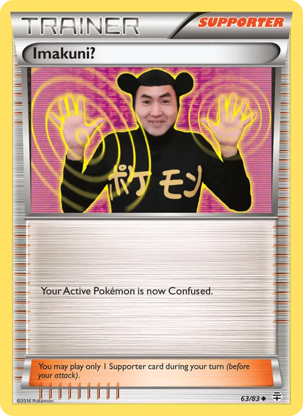 Imakuni?, Pokémon card