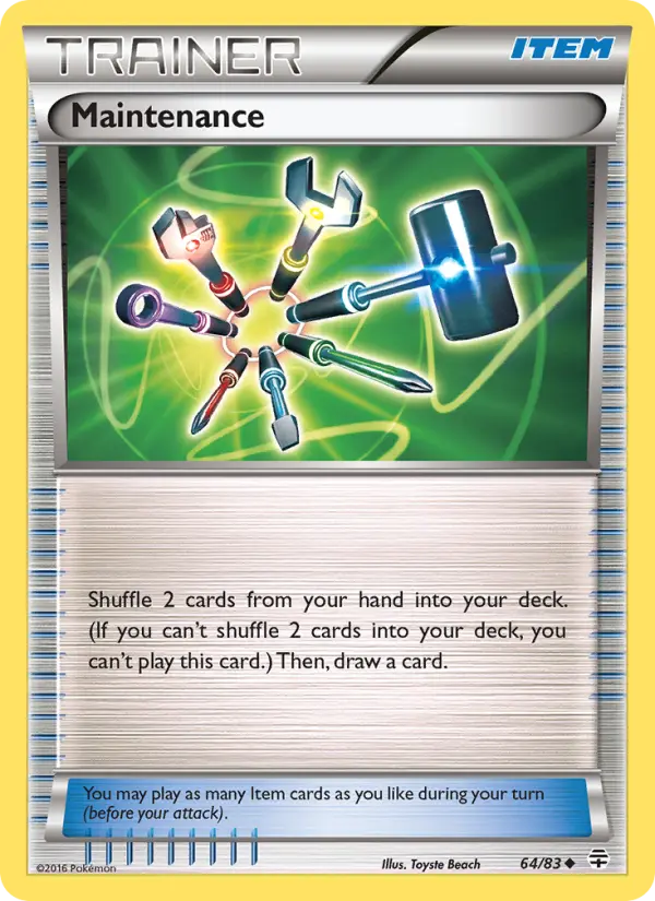 Maintenance, Pokémon card