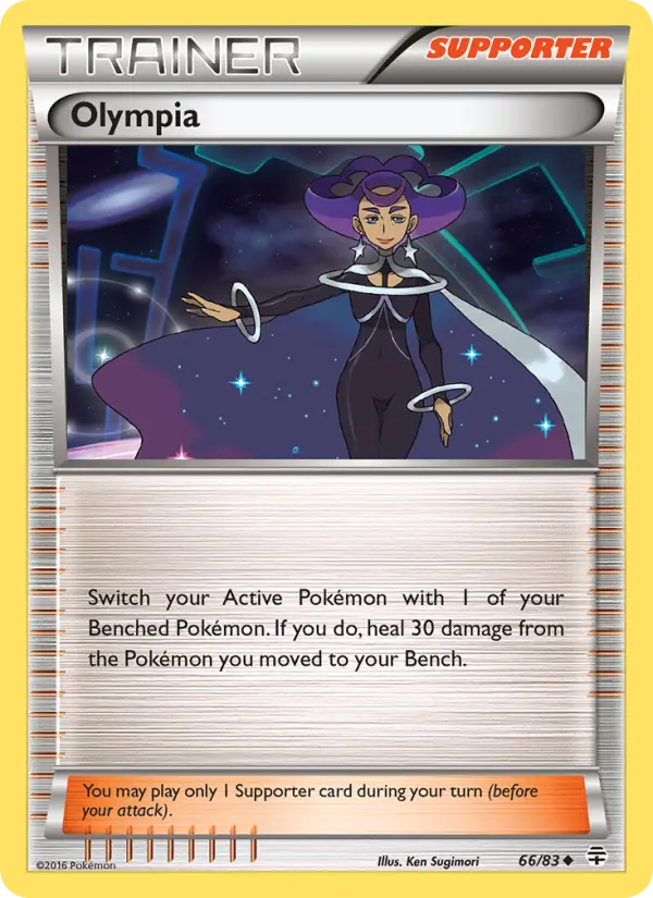 Olympia, Pokémon card