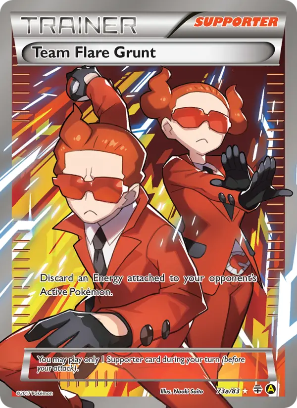 Team Flare Grunt, Pokémon card
