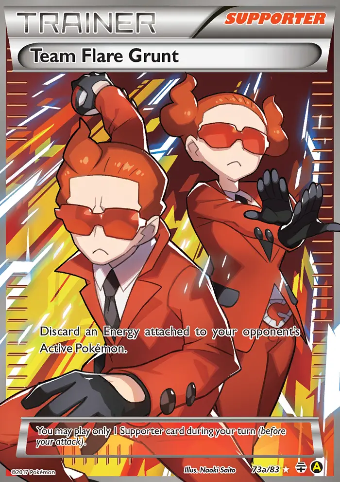 Team Flare Grunt, Pokémon card