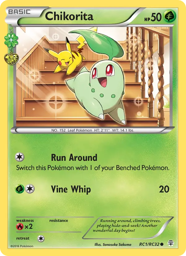 Chikorita, Pokémon card