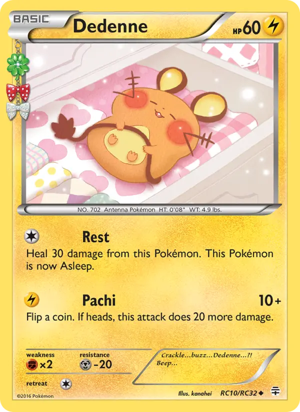 Dedenne, Pokémon card