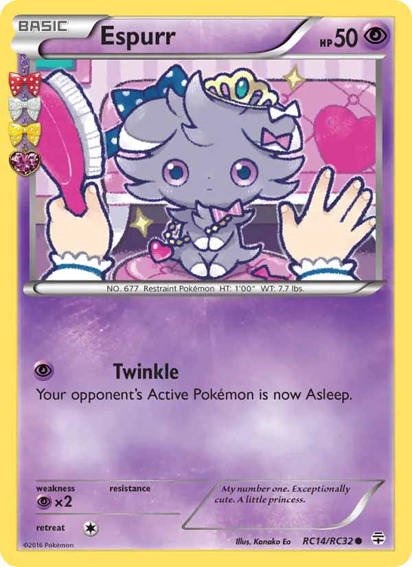 Espurr, Pokémon card