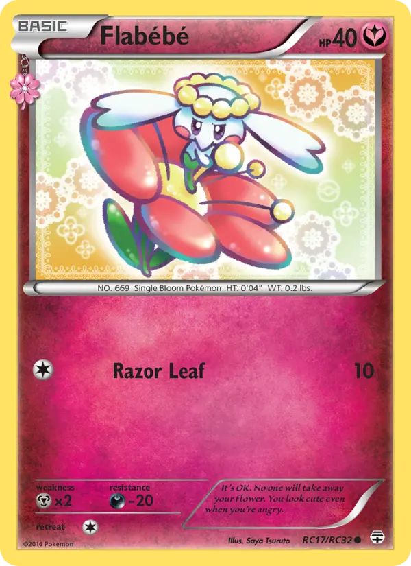 Flabébé, Pokémon card