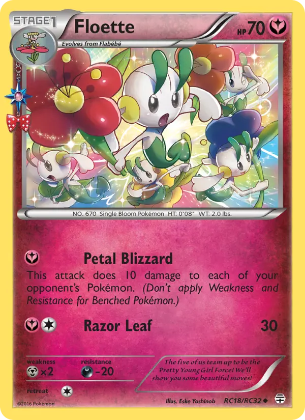 Floette, Pokémon card