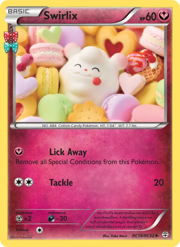 Swirlix, Pokémon card
