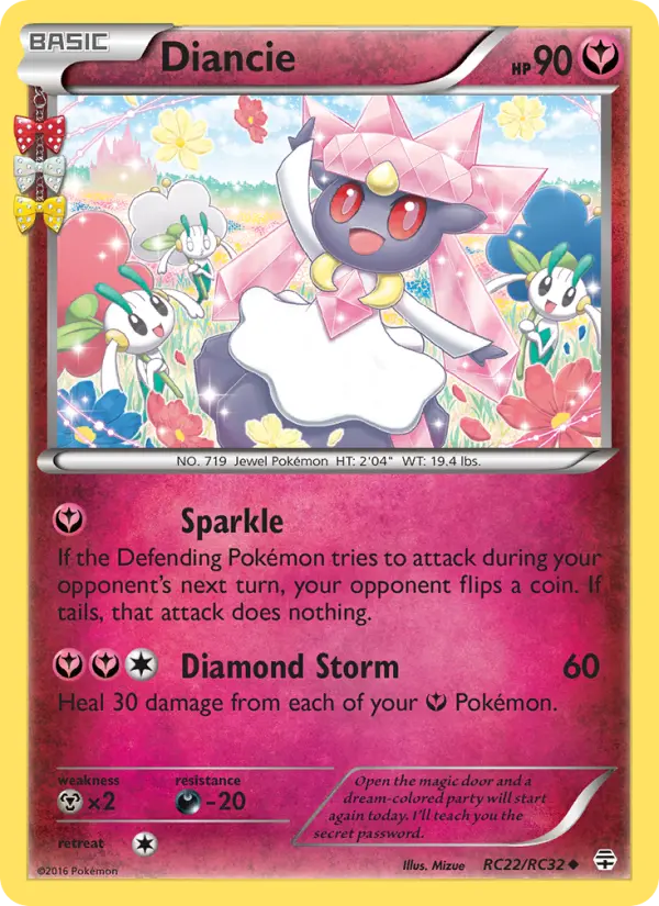 Diancie, Pokémon card