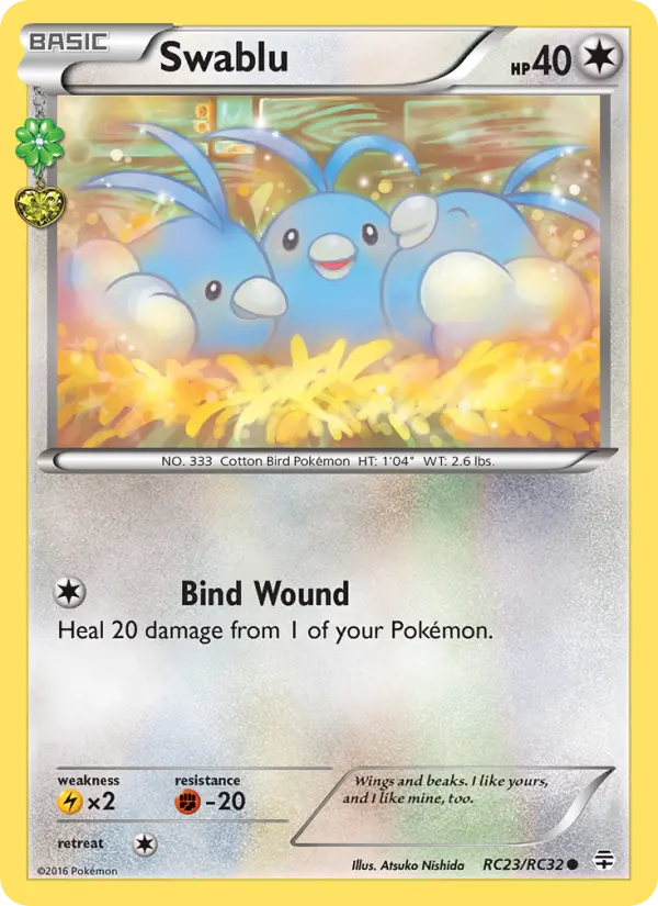 Swablu, Pokémon card