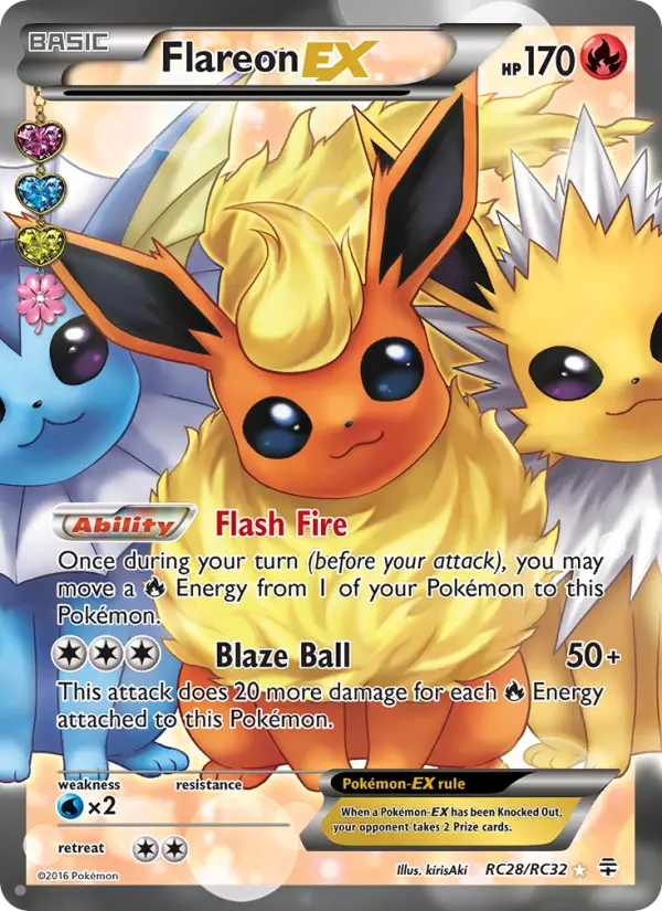 Flareon EX, Pokémon card