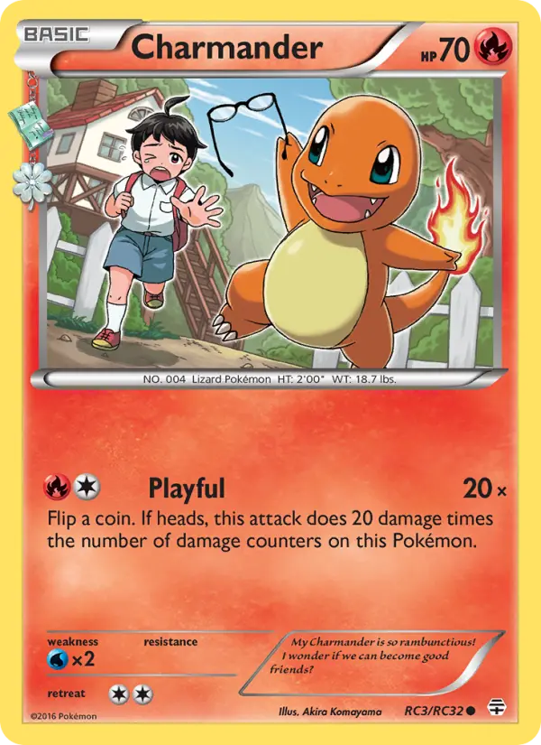 Charmander, Pokémon card
