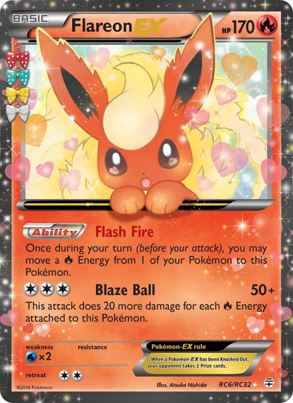 Flareon EX, Pokémon card