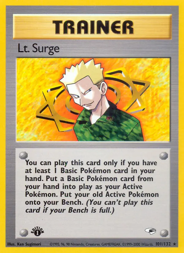 Lt. Surge, Pokémon card