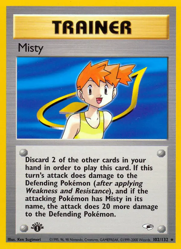 Misty, Pokémon card