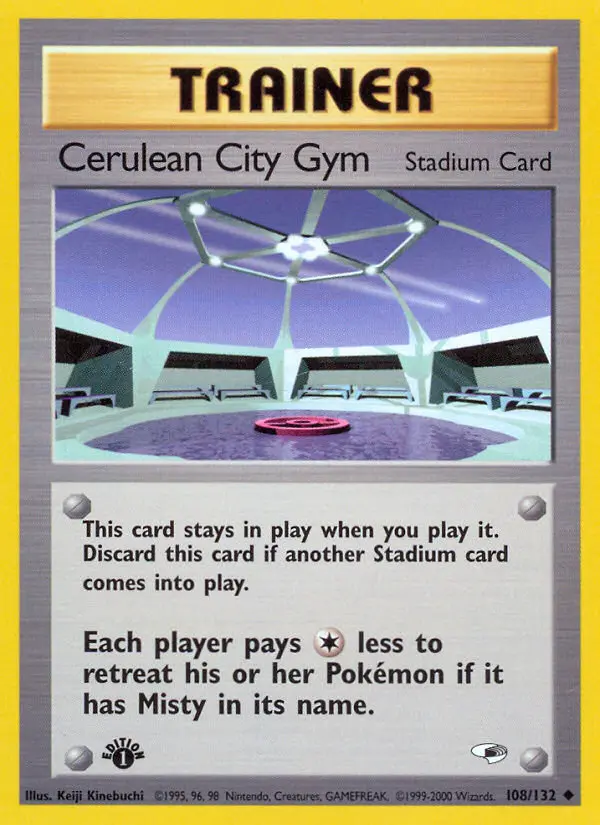 Cerulean City Gym, Pokémon card