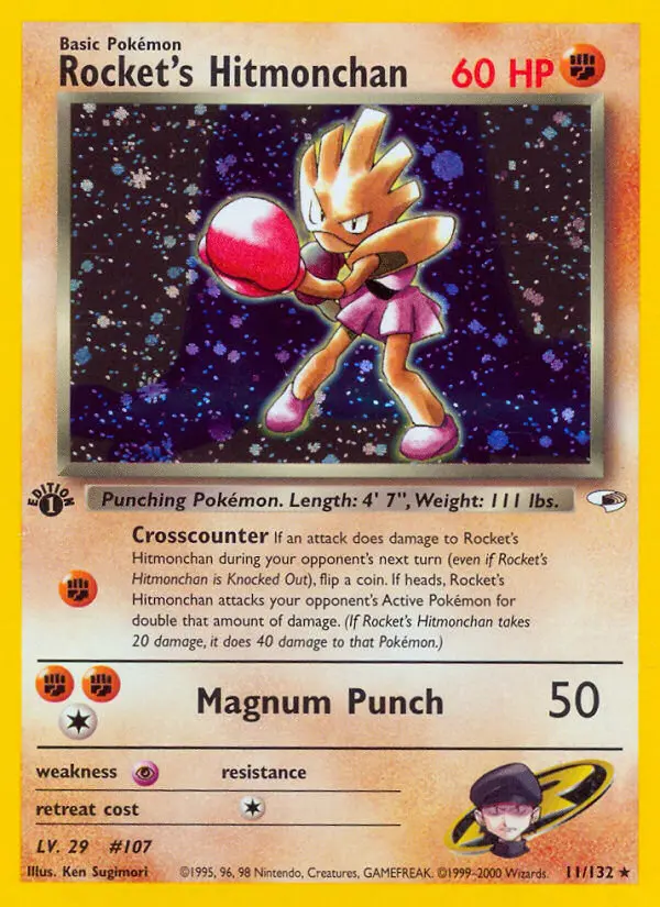 Rocket's Hitmonchan, Pokémon card