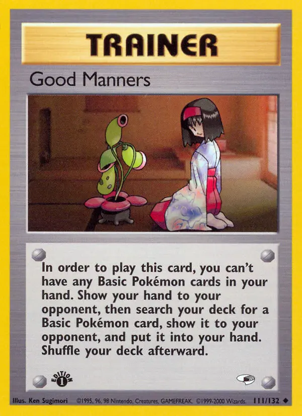 Good Manners, Pokémon card