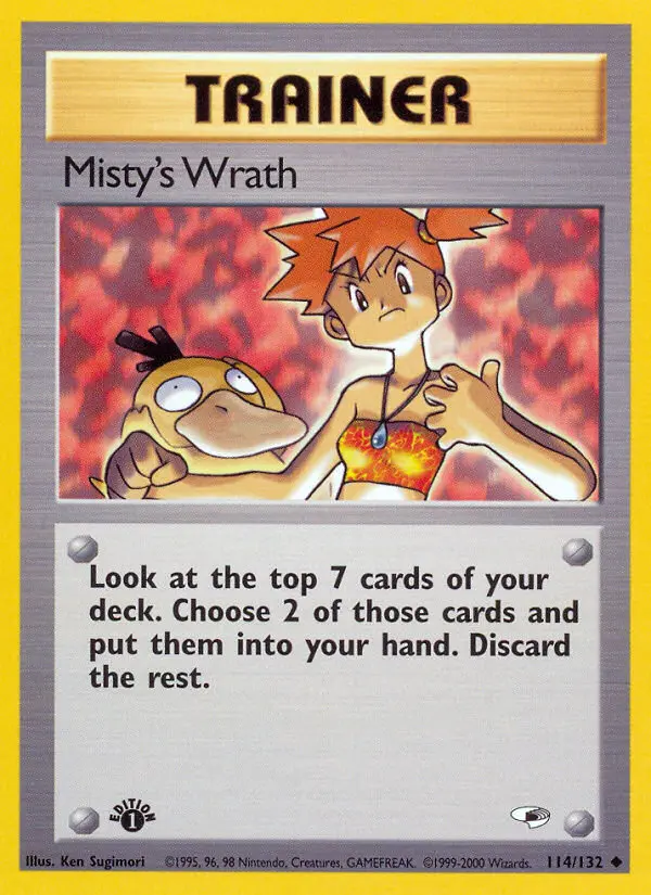Misty's Wrath, Pokémon card