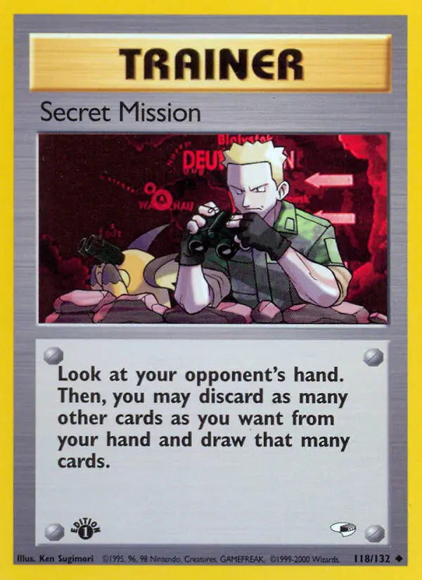 Secret Mission, Pokémon card