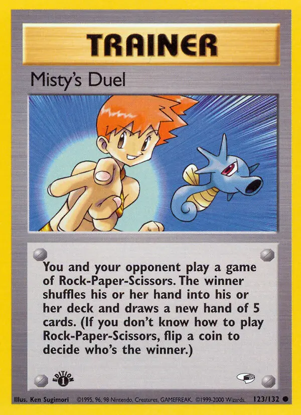 Misty's Duel, Pokémon card