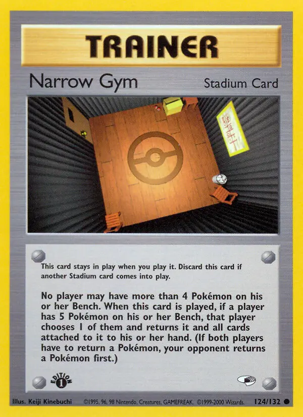 Narrow Gym, Pokémon card