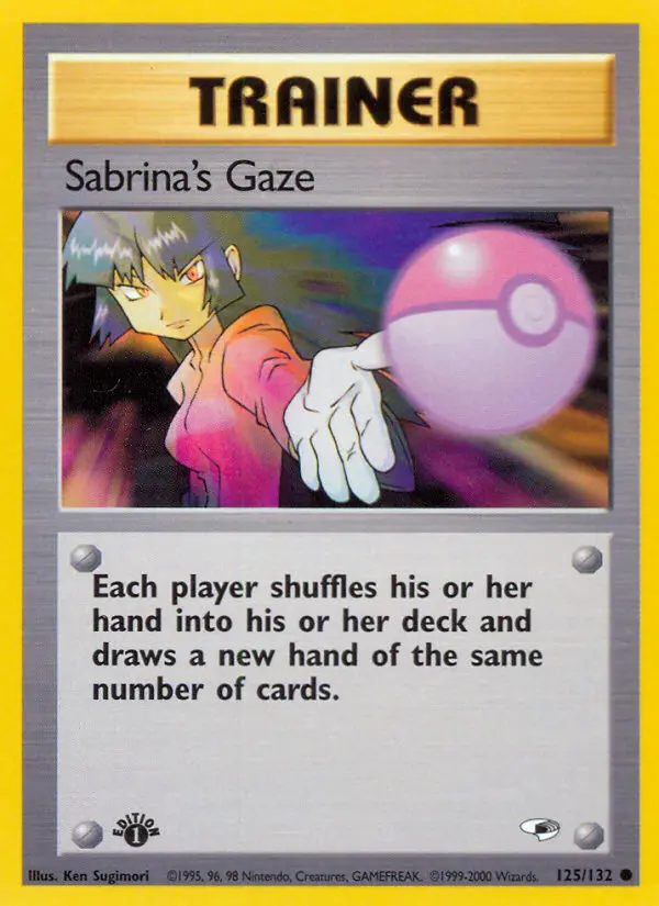 Sabrina's Gaze, Pokémon card