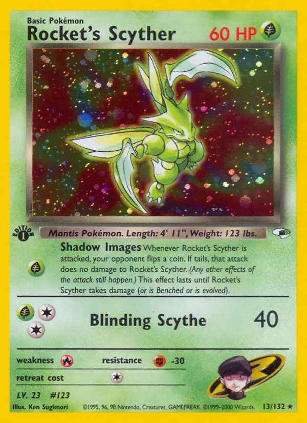 Rocket's Scyther, Pokémon card