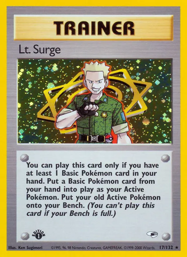 Lt. Surge, Pokémon card