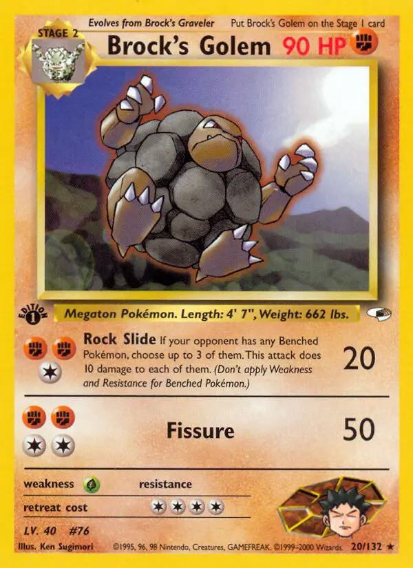 Brock's Golem, Pokémon card