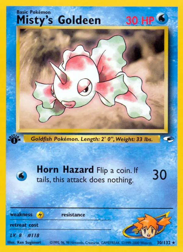 Misty's Goldeen, Pokémon card
