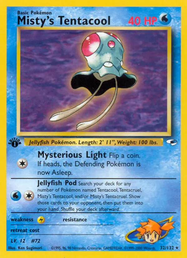 Misty's Tentacool, Pokémon card